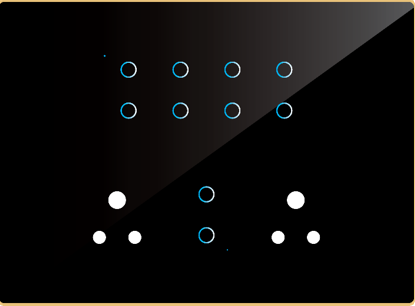 Edge Touch 10 Switch  2 Socket