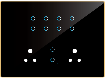 Edge Touch 10 Switch  2 Socket