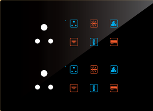 Edge Color Touch 12 Switch 2 Socket